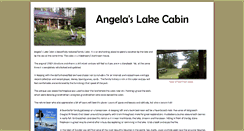 Desktop Screenshot of angelaslakecabin.com