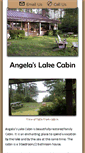 Mobile Screenshot of angelaslakecabin.com